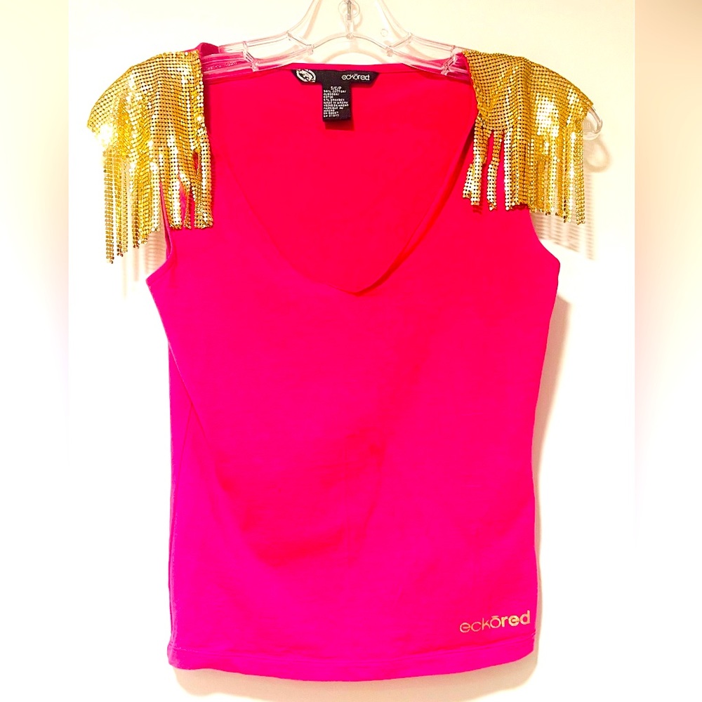 eckored Fuscia Shirt